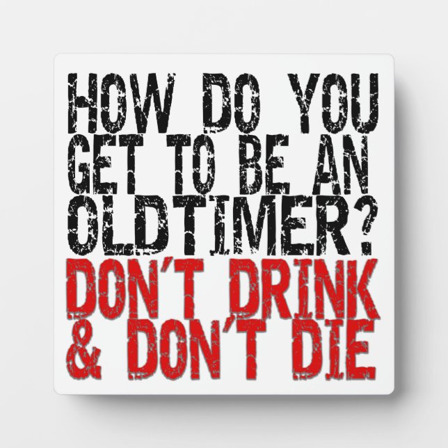 Erholung Old Timer Joke Fotoplatte (Vorderseite)