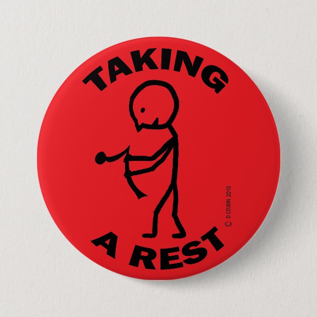 Erholung Pinback Button (Vorderseite)