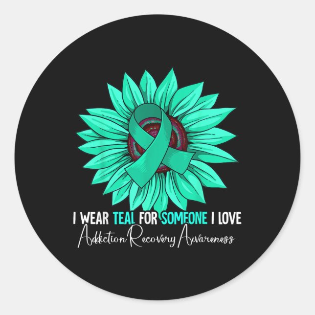 Erholung - Schwarz, Klein, Uni Runder Aufkleber (Vorderseite)