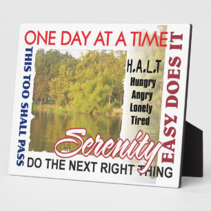 Erholung-Slogans Fotoplatte