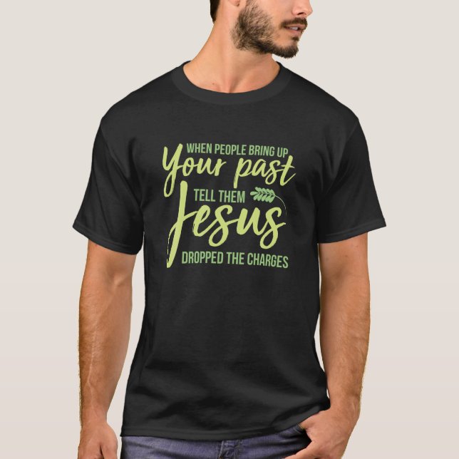 Erholung Sober Sobriety Jesus Motivierend Inspira T-Shirt (Vorderseite)