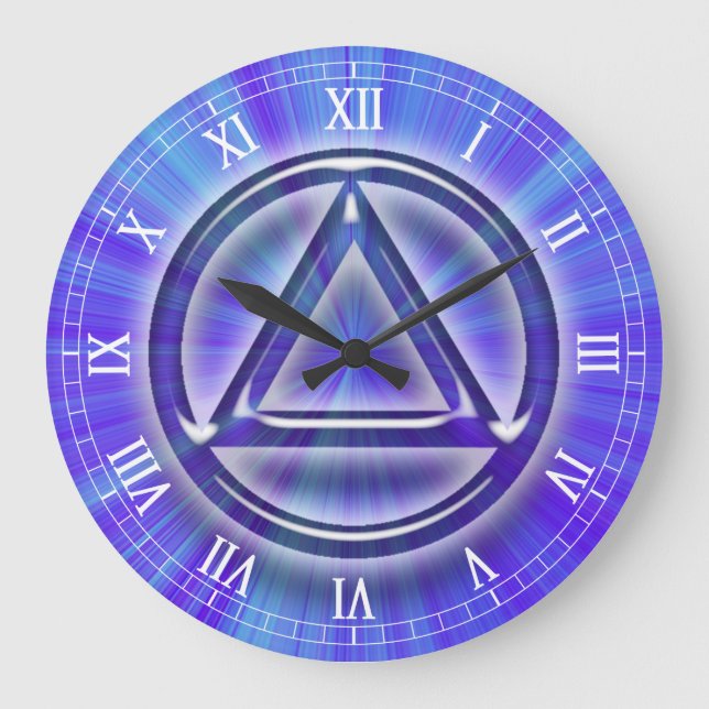 Erholung Sobrily Sober Clock Große Wanduhr (Vorderseite)