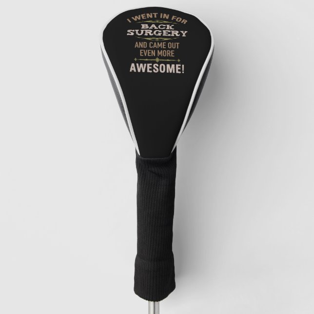 Erholung-Spaß der hinteren Operation Golf Headcover (Vorderseite)
