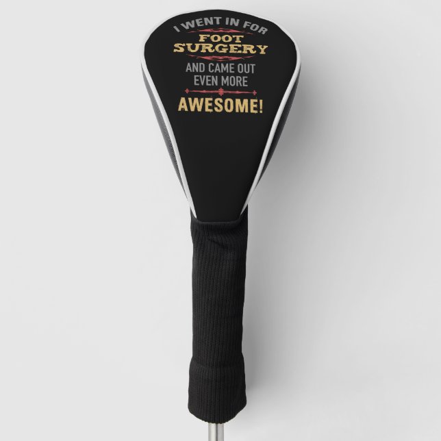 Erholung Spaß von Foot-Operation Golf Headcover (Vorderseite)