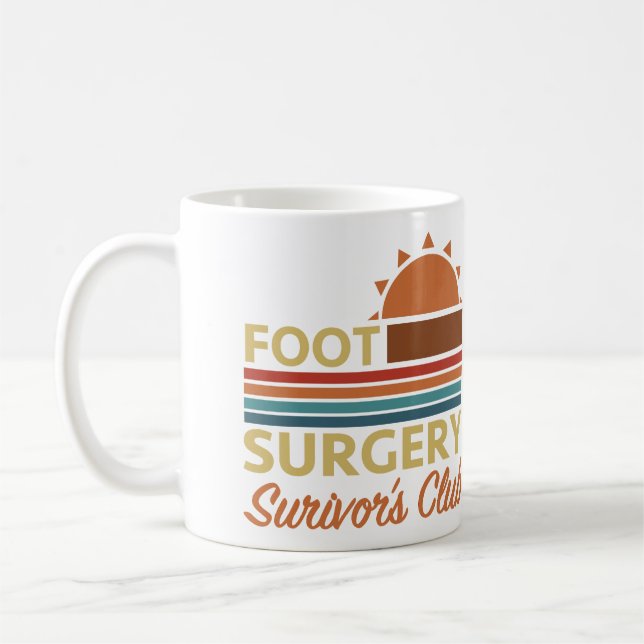 Erholung Spaß von Foot-Operation Kaffeetasse (Links)