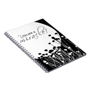 Erholung Wunder, Schwarz und Weiß Notizblock
