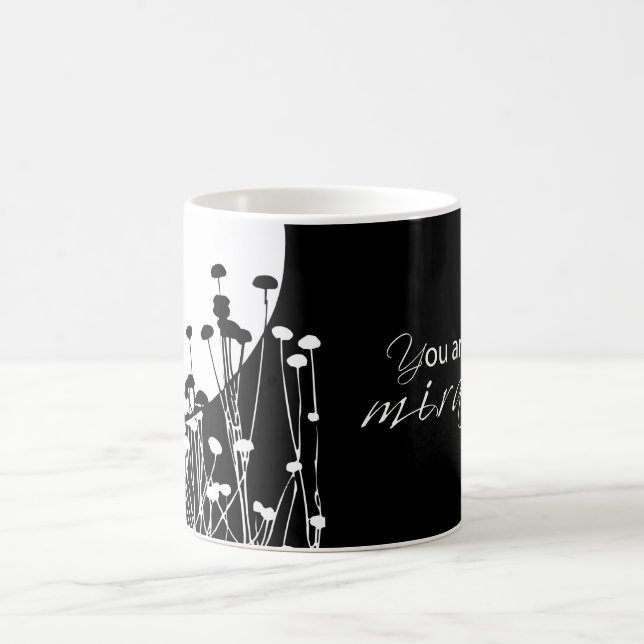 Erholung Wunder, Schwarz und Weiß Tasse (Mittel)