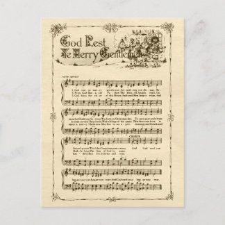 Erholung Ye Merry Gentlemen CC0604 Postcard Feiertagspostkarte