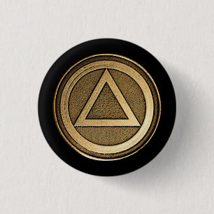 Erholungs-Nüchternheits-nüchternes Knopf-Button Button
