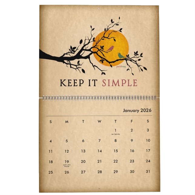 Erholungs-Zitate, Inspirational Slogans, 12 Kalender (Jan 2026)