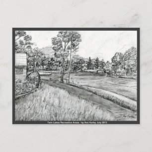 Erholungsgebiete an den Twin Seen ~ NoWest Pennsyl Postkarte