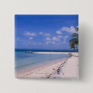Erholungsort auf dem Strand Button