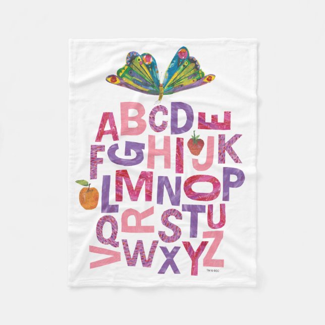 Eric Carle | Alphabet Butterfly Pattern Fleecedecke (Vorderseite)