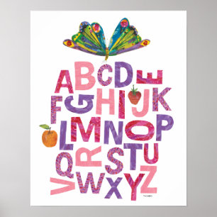 Eric Carle   Alphabet Butterfly Pattern Poster