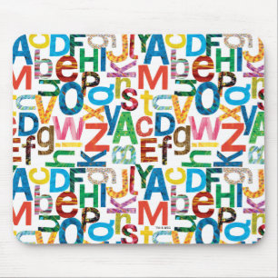 Eric Carle Alphabet Muster Buchstaben Mousepad