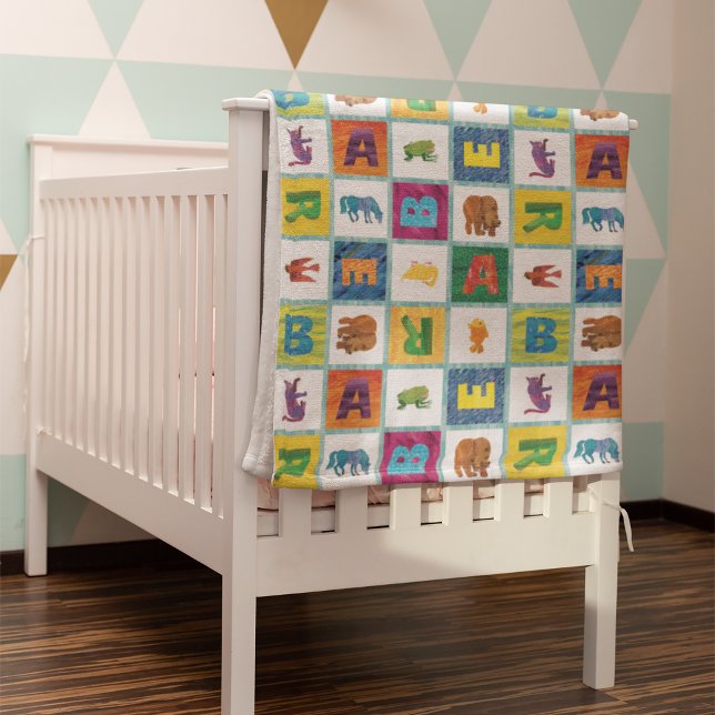 Eric Carle | B ist für Bear Fleecedecke (Blanket draped over crib)
