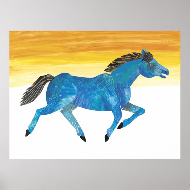Eric Carle - Blaues Pferd Kinder Poster (Vorne)