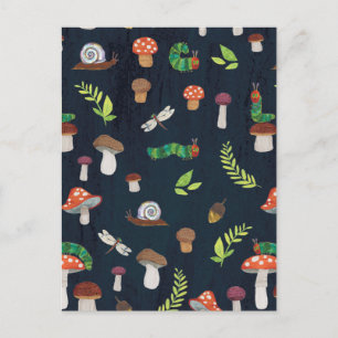 Eric Carle   Bug und Pilzmuster Postkarte