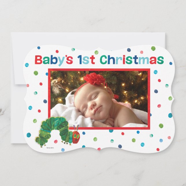 Eric Carle Christmas Raupe Feiertagskarte (Vorderseite)