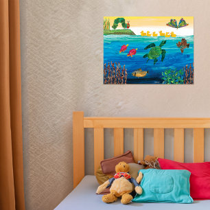 Eric Carle   Farbenfrohe Teichlandschaft Poster