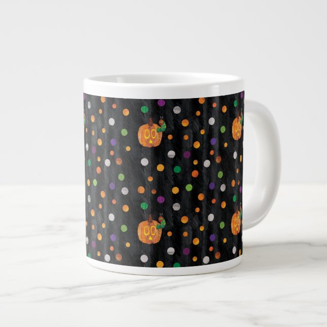 Eric Carle | Halloween Polka Dot Pattern Jumbo-Tasse (Vorderseite Rechts)