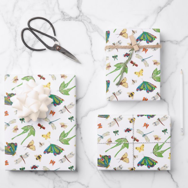 Eric Carle | Ist das Leben nicht schön? Muster Geschenkpapier Set (Vorderseite)