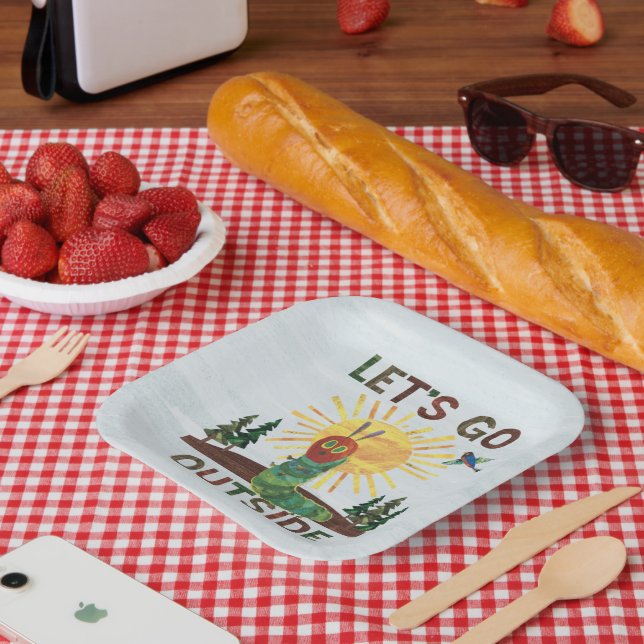 Eric Carle | Lass's Go Outside Pappteller (Picknick)