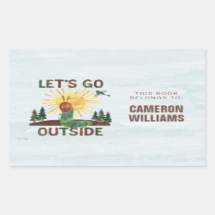 Eric Carle Lass's Go Outside Rechteckiger Aufkleber