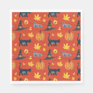 Eric Carle   Raupe Halloween-Muster Serviette