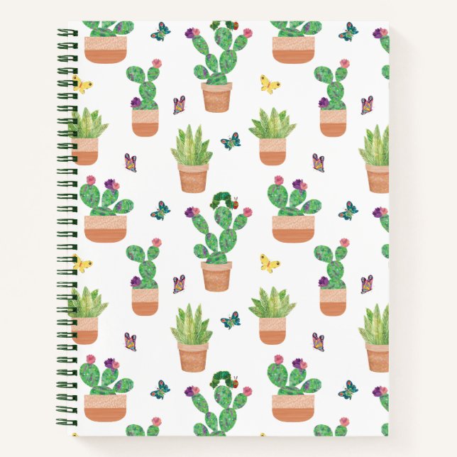 Eric Carle | Raupe, Kaktus und Schmetterling Pa Notizbuch (Vorderseite)