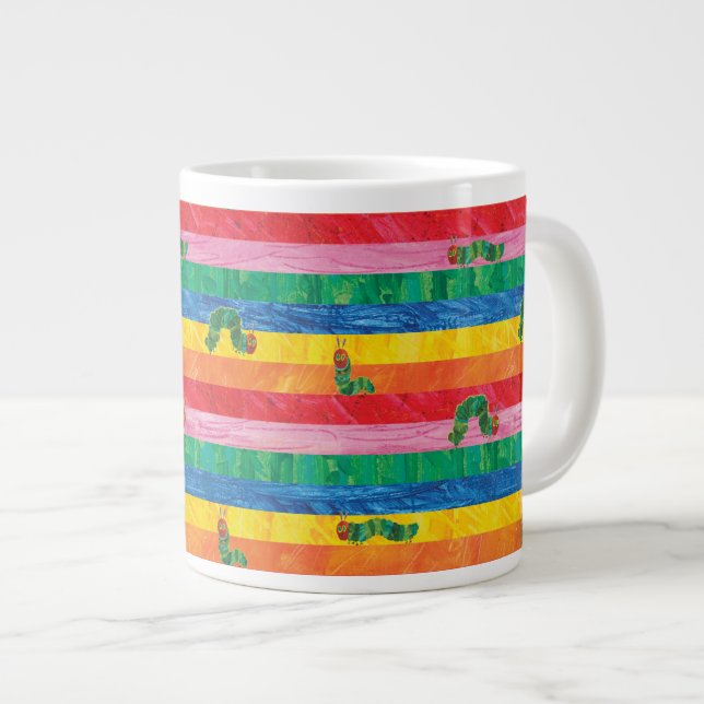 Eric Carle | Raupe-Regenbogen-Muster Jumbo-Tasse (Vorderseite Rechts)