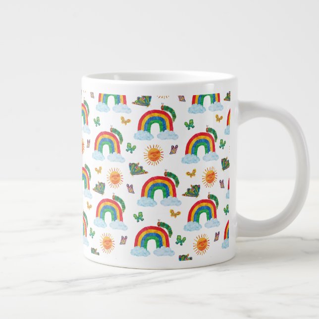 Eric Carle | Raupe zum Regenbogen-Schmetterling Jumbo-Tasse (Rechts)
