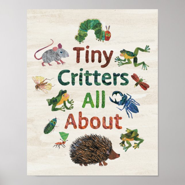 Eric Carle | Tiny Critters Poster (Vorne)
