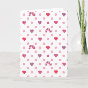 Eric Carle   Valentine Heart Polka Dot Pattern Karte