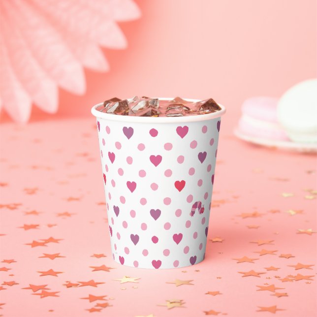 Eric Carle | Valentine Heart Polka Dot Pattern Pappbecher (Insitu)