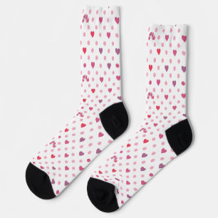 Eric Carle Valentine Heart Polka Dot Pattern Socken