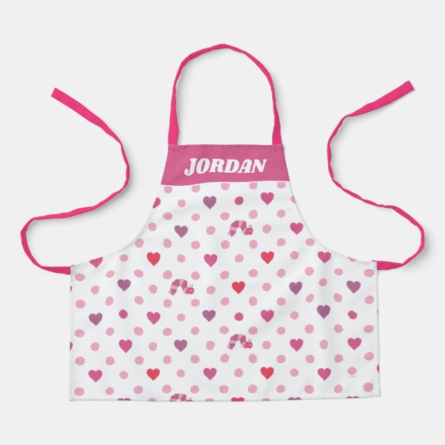 Eric Carle | Valentinisches Herz | Personalisieren Schürze (Vorderseite)