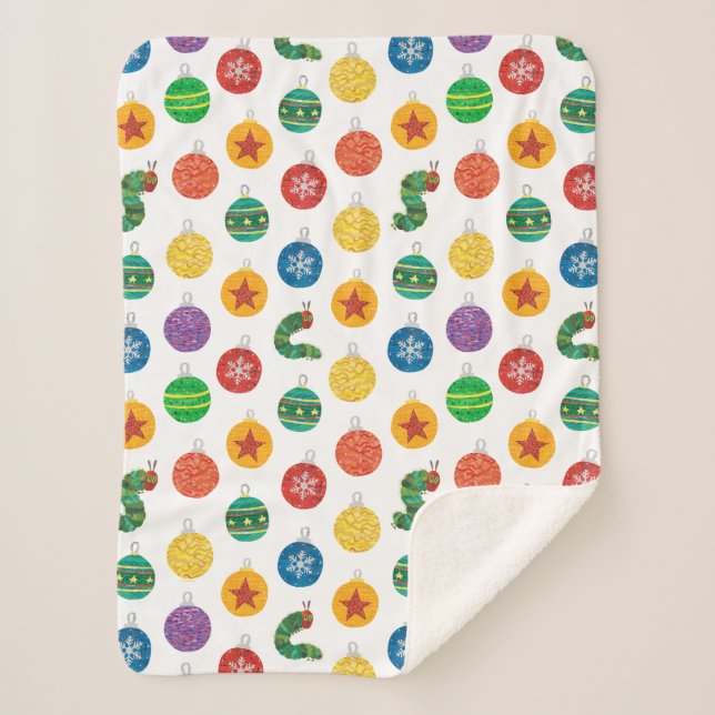 Eric Carle | Weihnachtsmuster der Raupe Sherpadecke (Vorderseite)