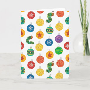 Eric Carle   Weihnachtsmuster Raupe Karte