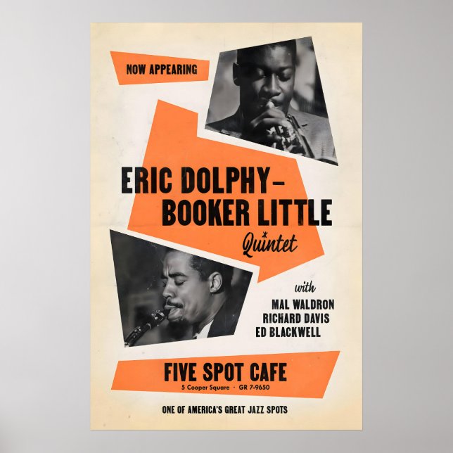 Eric Dolphy - Booker Little Jazzplakat - Five Poster (Vorne)