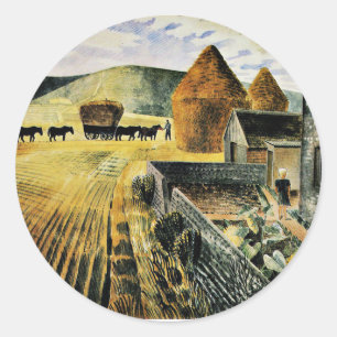 Eric Ravilious - Achtelmeile Runder Aufkleber