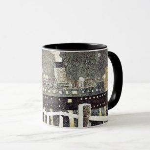 Eric Ravilious art, S.S. Brighton Verlassend Newha Tasse
