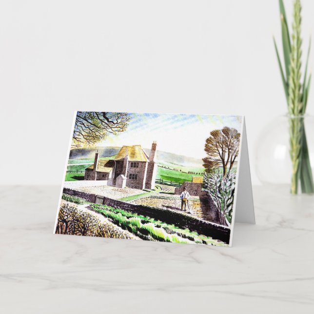 Eric Ravilious Art, Shepherd's Hütte Karte (Vorderseite)
