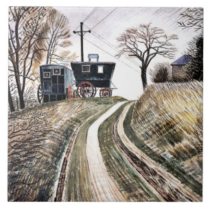 Eric Ravilious - Caravans, Fliese