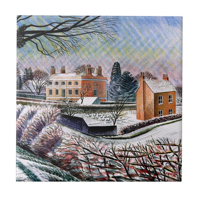 Eric Ravilious - Das Opfer im Winter Fliese (Vorderseite)
