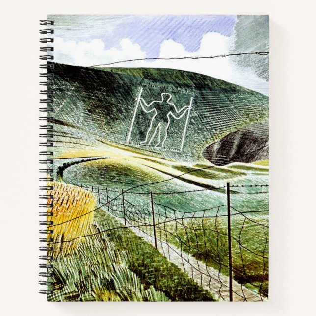 Eric Ravilious - Der Wilmington-Riese, Notizbuch (Vorderseite)