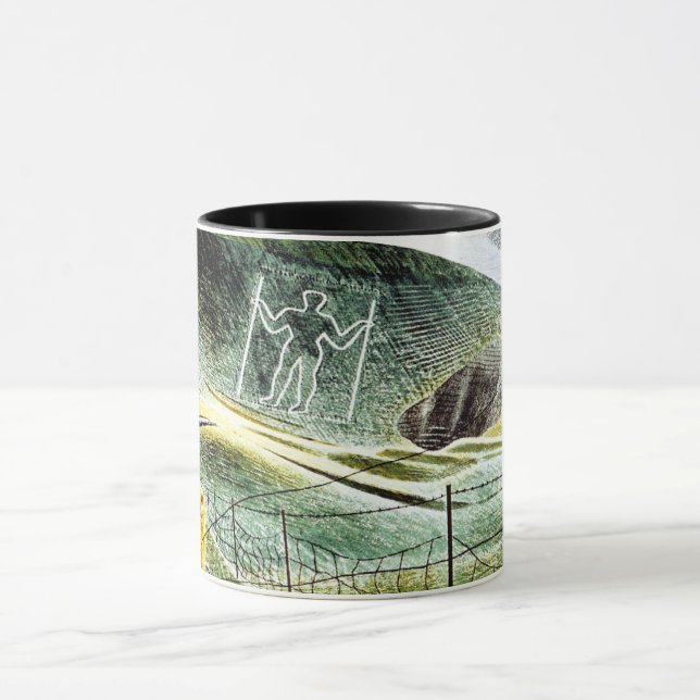 Eric Ravilious - Der Wilmington-Riese, Tasse (Zentrum)