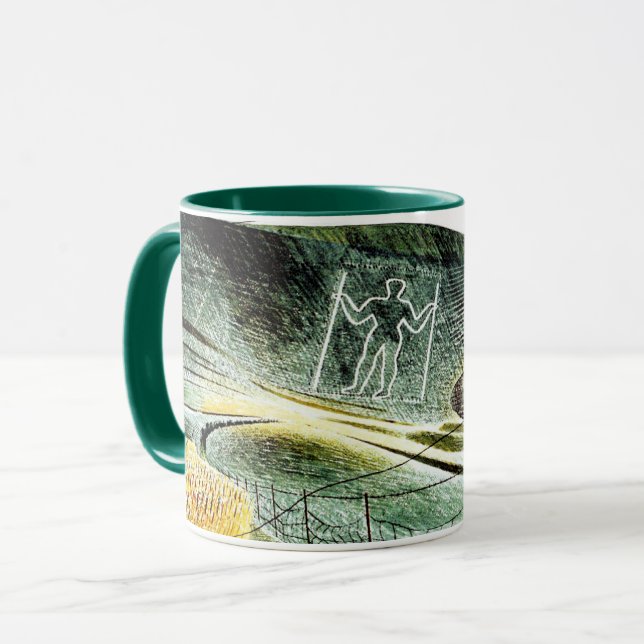 Eric Ravilious - Der Wilmington-Riese, Tasse (Vorderseite Links)
