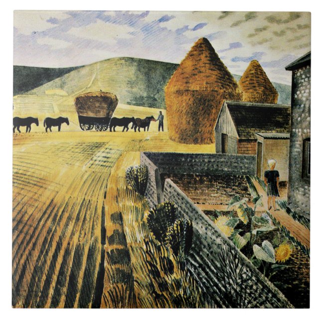 Eric Ravilious - Furlongs Fliese (Vorderseite)