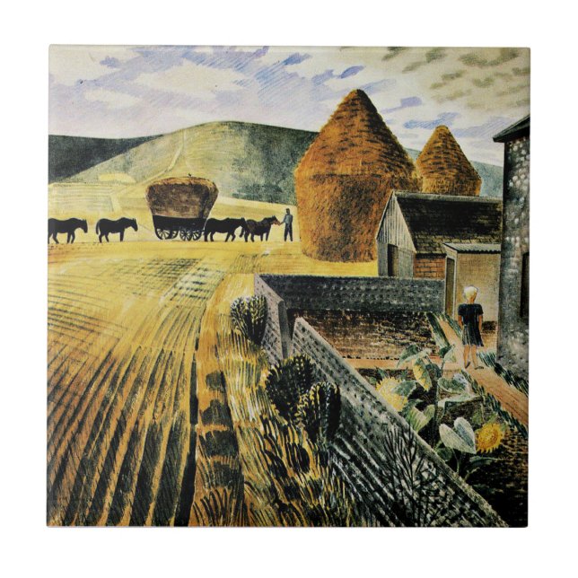 Eric Ravilious - Furlongs Fliese (Vorderseite)